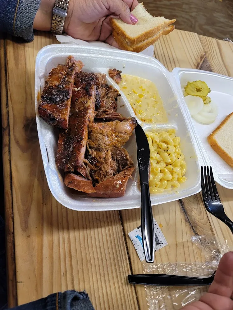 Brisket Ribs Sausage Chicken mmmmm Goodies